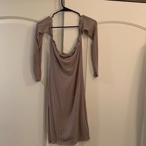 Off the shoulder sweater dress